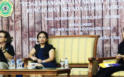 Kuliah Terbuka : Pengembangan Masyarakat dalam Upaya Pencapaian Target Millenium Development Goals 2015