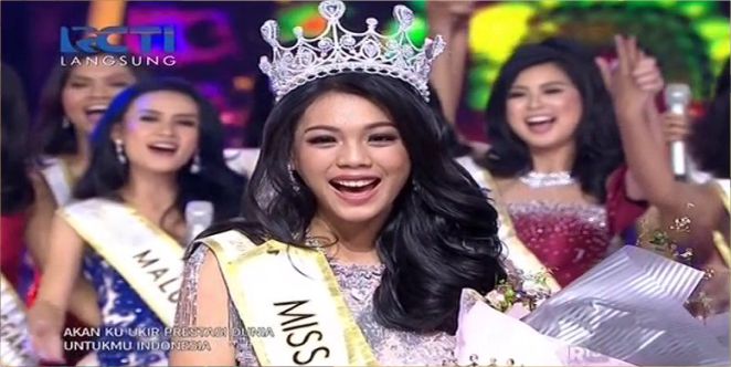 Alya Nurshabrina Raih Mahkota Miss Indonesia 2018