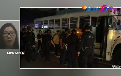 Unjuk Rasa di Los Angeles: Diskusi Singkat Demo Tolak Penangkapan Imigran di California 